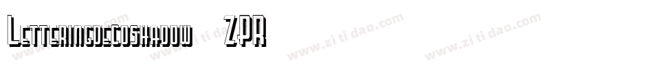Letteringdecoshadow-7ZPR字体转换
