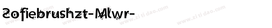 Sofiebrushzt-Mlwr字体转换