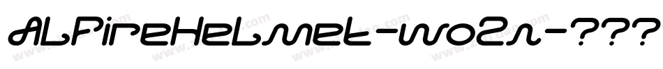 AlFireHelmet-wo2n字体转换