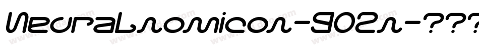 Neuralnomicon-9O2n字体转换