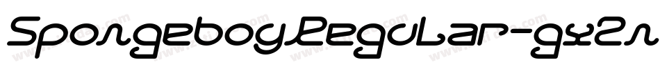 SpongeboyRegular-gx2n6字体转换