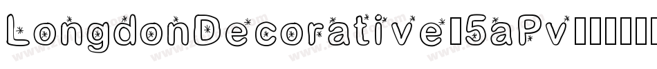 LongdonDecorative-5aPv字体转换