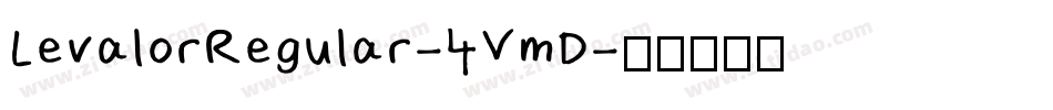 LevalorRegular-4VmD字体转换 LevalorRegular-4VmD字体转换