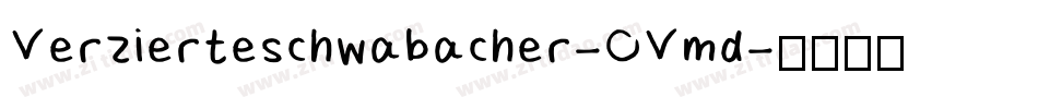 Verzierteschwabacher-OVmd字体转换