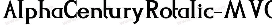 AlphaCenturyRotalic-MVO2e字体转换 AlphaCenturyRotalic-MVO2e字体转换