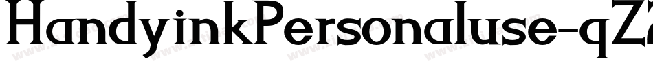 HandyinkPersonaluse-qZ2e5字体转换