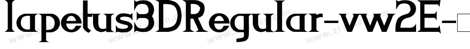 Iapetus3DRegular-vw2E字体转换