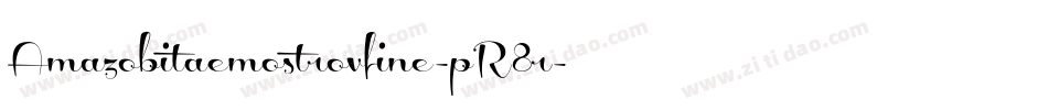 Amazobitaemostrovfine-pR8r字体转换