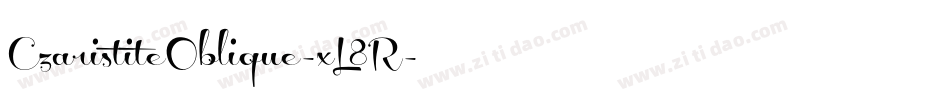 CzaristiteOblique-xL8R字体转换