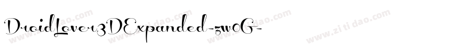 DroidLover3DExpanded-zw0G字体转换