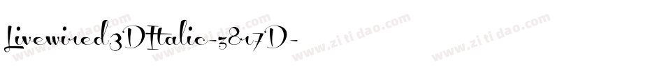Livewired3DItalic-z8r7D字体转换