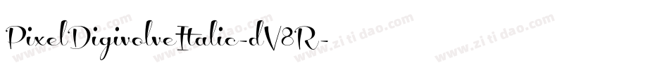 PixelDigivolveItalic-dV8R字体转换