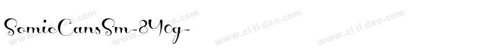 SomicCansSm-8Y0g字体转换