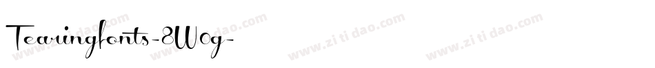 Tearingfonts-8W0g字体转换