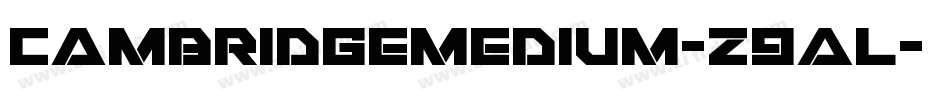 CambridgeMedium-z9AL字体转换