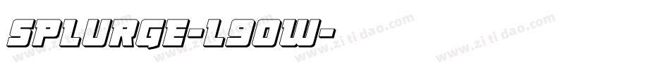 Splurge-l9ow字体转换