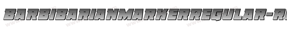 BarbibarianmarkerRegular-RgVE字体转换