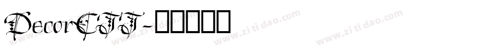 DecorCTT字体转换