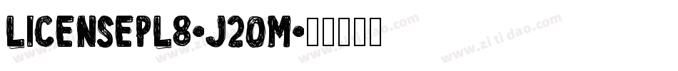 Licensepl8-J2oM字体转换