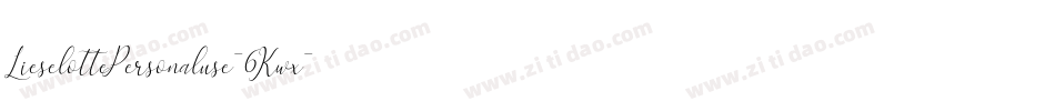 LieselottePersonaluse-6Kwx字体转换