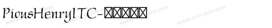 PiousHenryITC字体转换