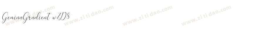 GeminaGradient-w7D8字体转换 GeminaGradient-w7D8字体转换