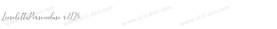 LieselottePersonaluse-r7D8字体转换