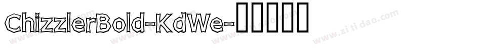 ChizzlerBold-KdWe字体转换