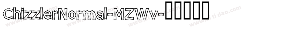 ChizzlerNormal-MZWv字体转换