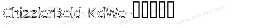 ChizzlerBold-KdWe字体转换