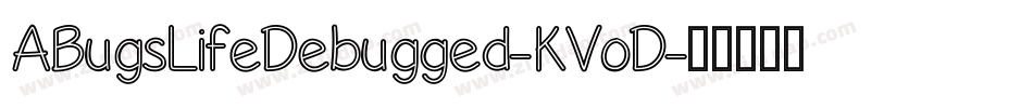 ABugsLifeDebugged-KVoD字体转换