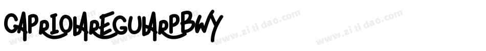 CapriolaRegular-pBWy字体转换