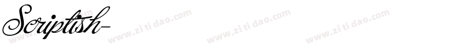 Scriptish字体转换