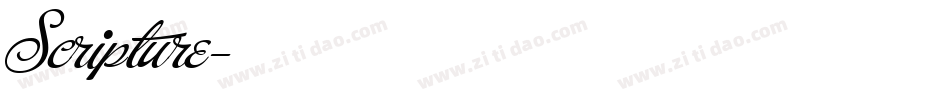 Scripture字体转换