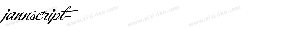 jannscript字体转换
