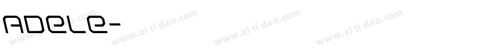 Adele字体转换
