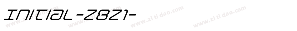 Initial-z8z1字体转换
