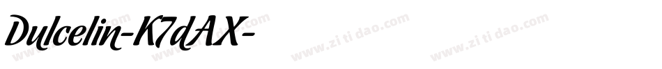Dulcelin-K7dAX字体转换