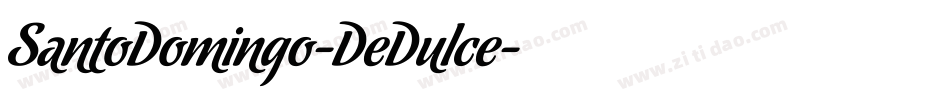 SantoDomingo-DeDulce字体转换