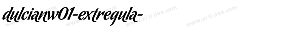 dulcianw01-extregula字体转换