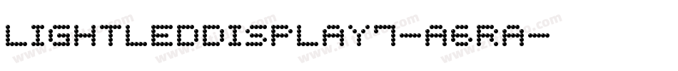 LightLedDisplay7-A6RA字体转换