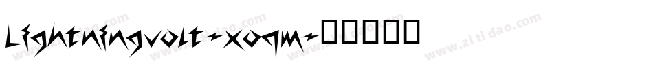 Lightningvolt-xoqm字体转换