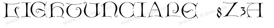 Lightunciale-8Z3A字体转换