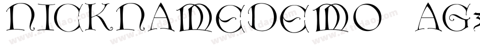 Nicknamedemo-aG3a字体转换