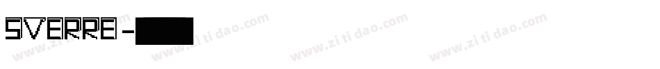 Sverre字体转换