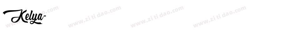 Kelya字体转换