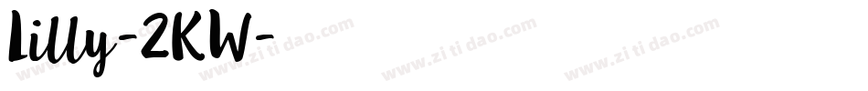 Lilly-2KW字体转换