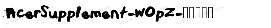 AcerSupplement-wOpZ字体转换