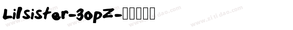 Lilsister-3opZ字体转换