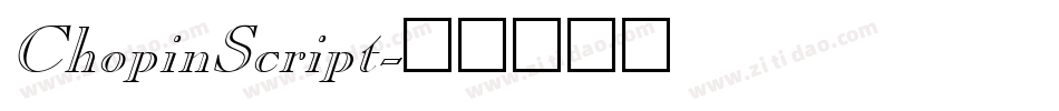 ChopinScript字体转换